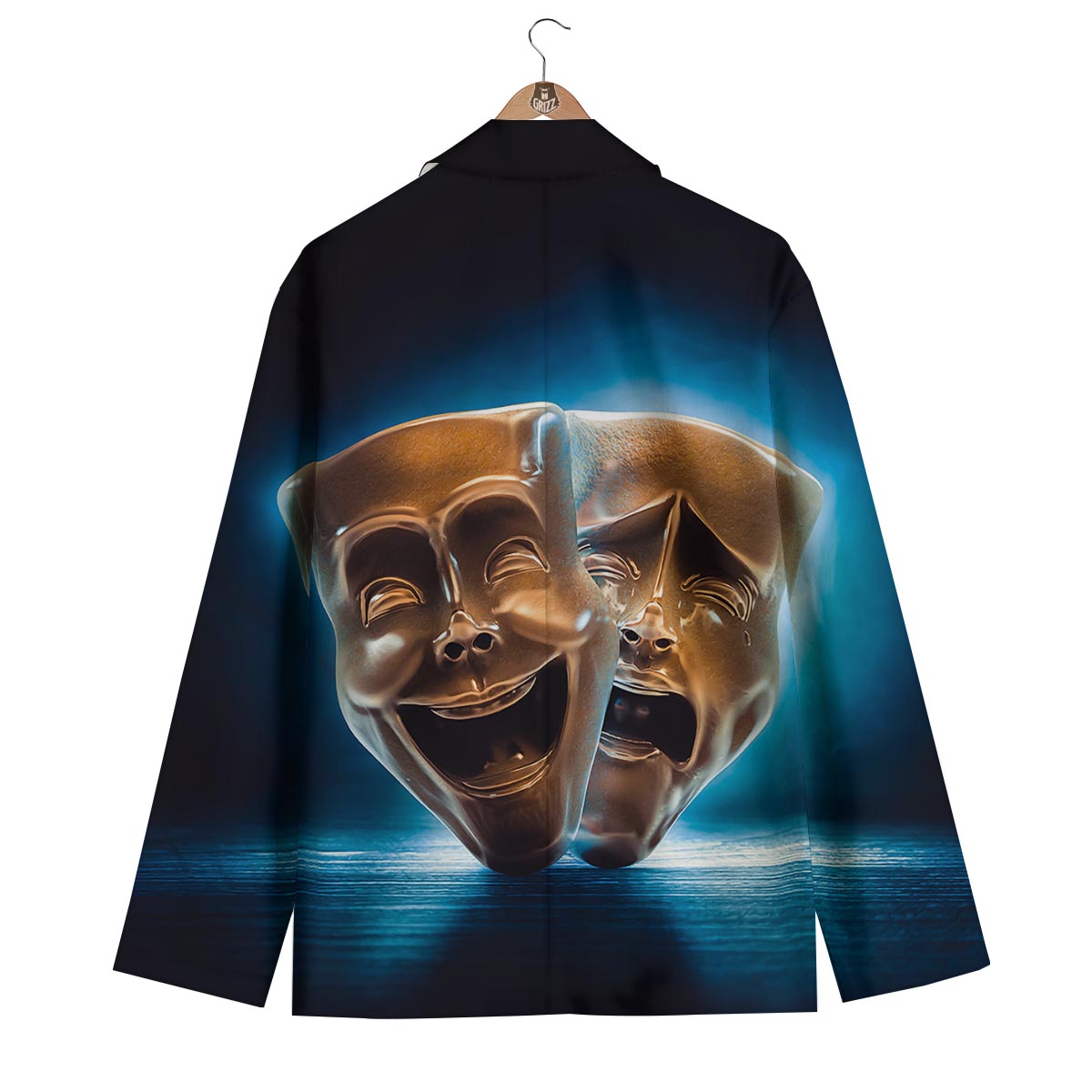 The Theatre Masks Sock And Buskin Men's Blazer-grizzshop