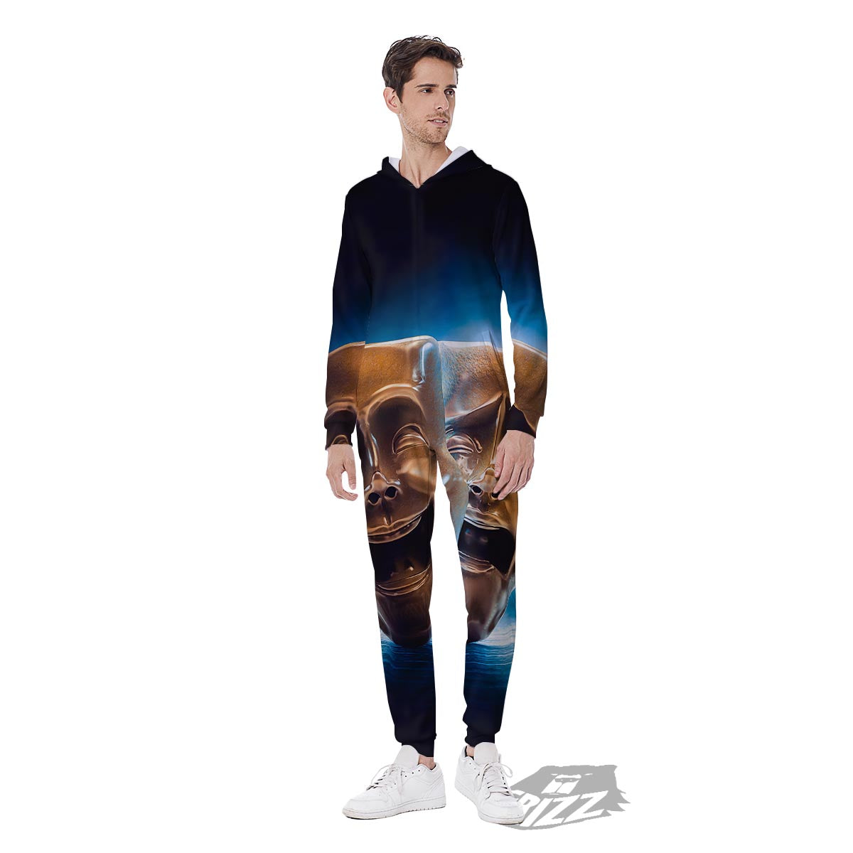 The Theatre Masks Sock And Buskin Men's Jumpsuit-grizzshop