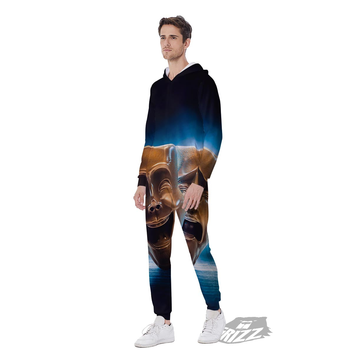 The Theatre Masks Sock And Buskin Men's Jumpsuit-grizzshop