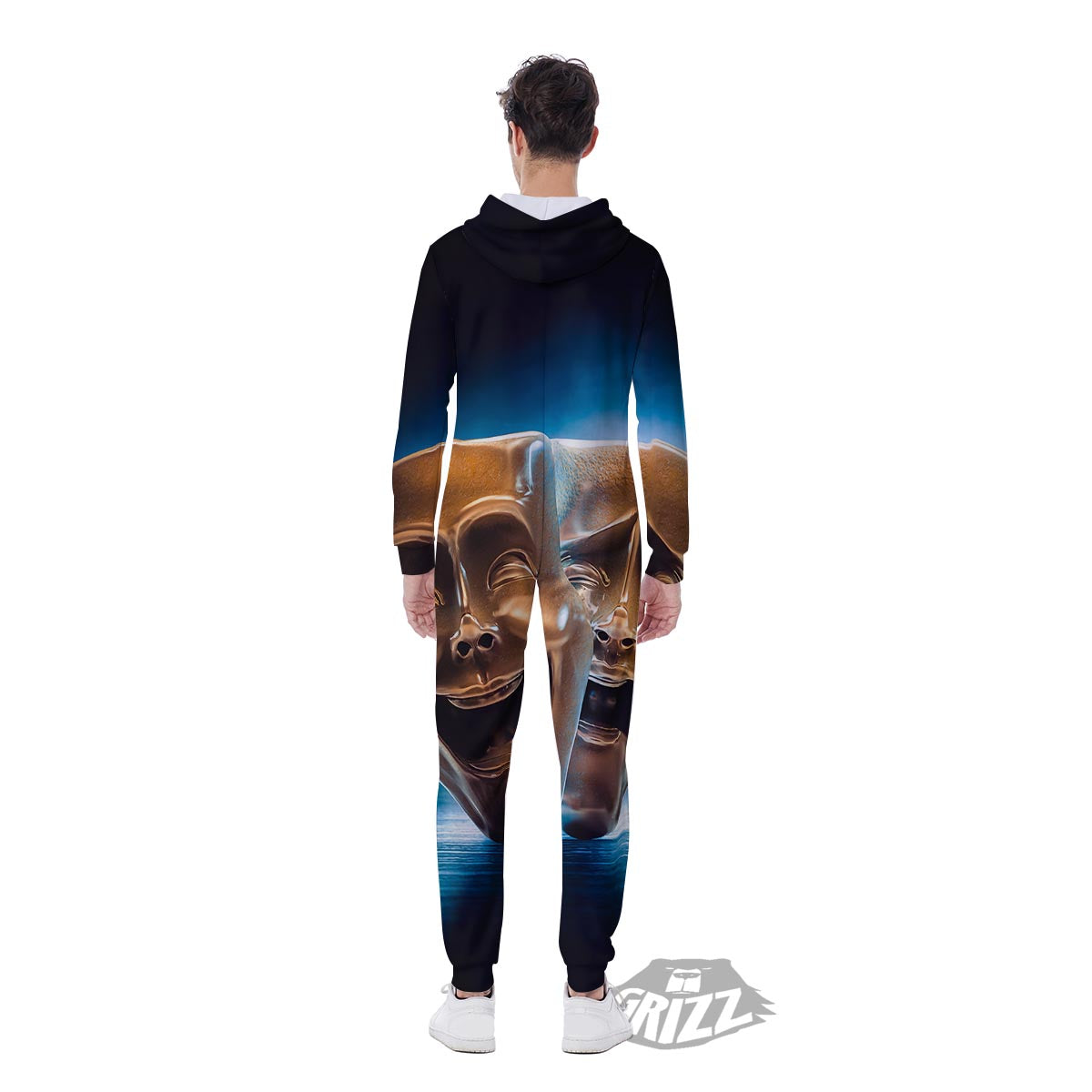 The Theatre Masks Sock And Buskin Men's Jumpsuit-grizzshop
