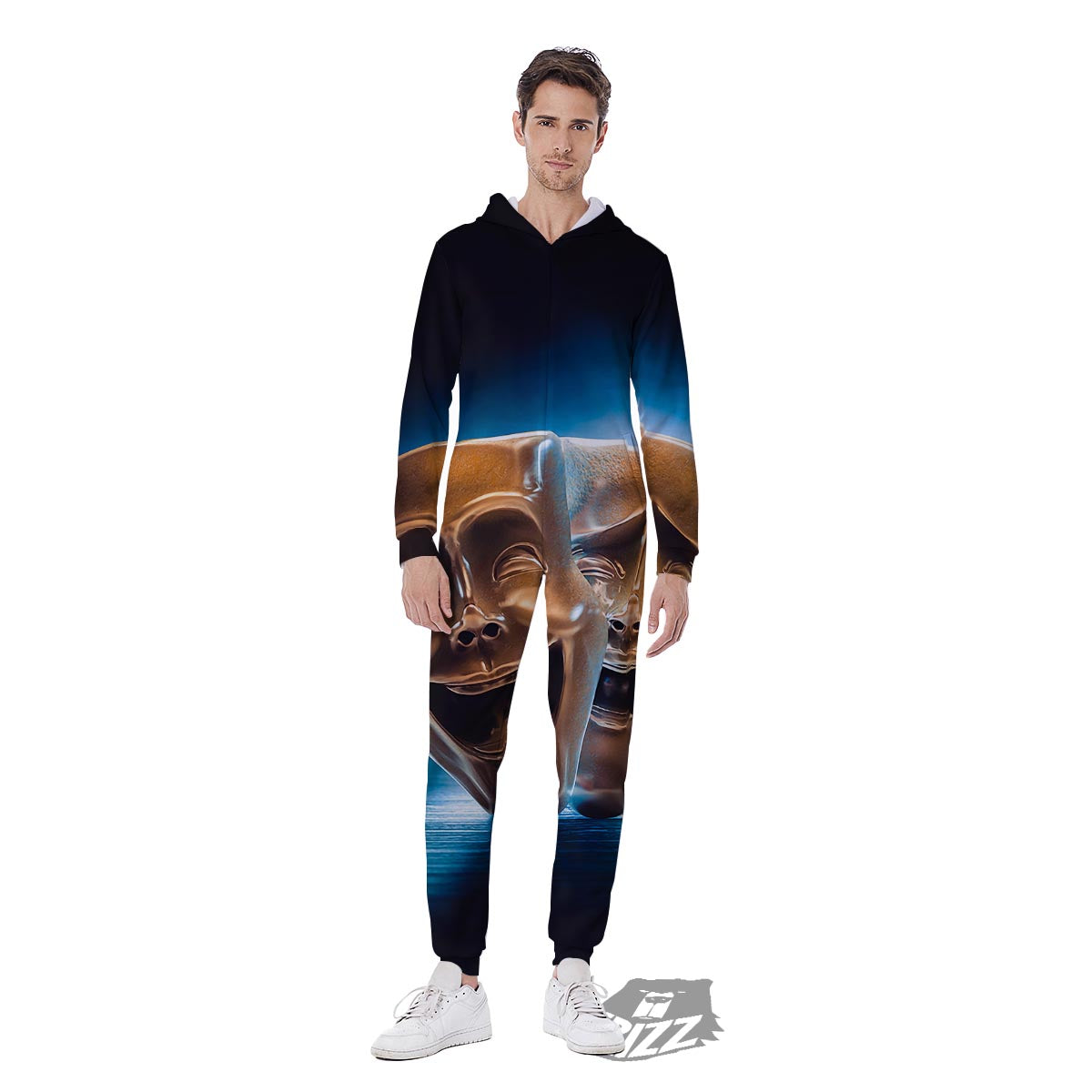 The Theatre Masks Sock And Buskin Men's Jumpsuit-grizzshop
