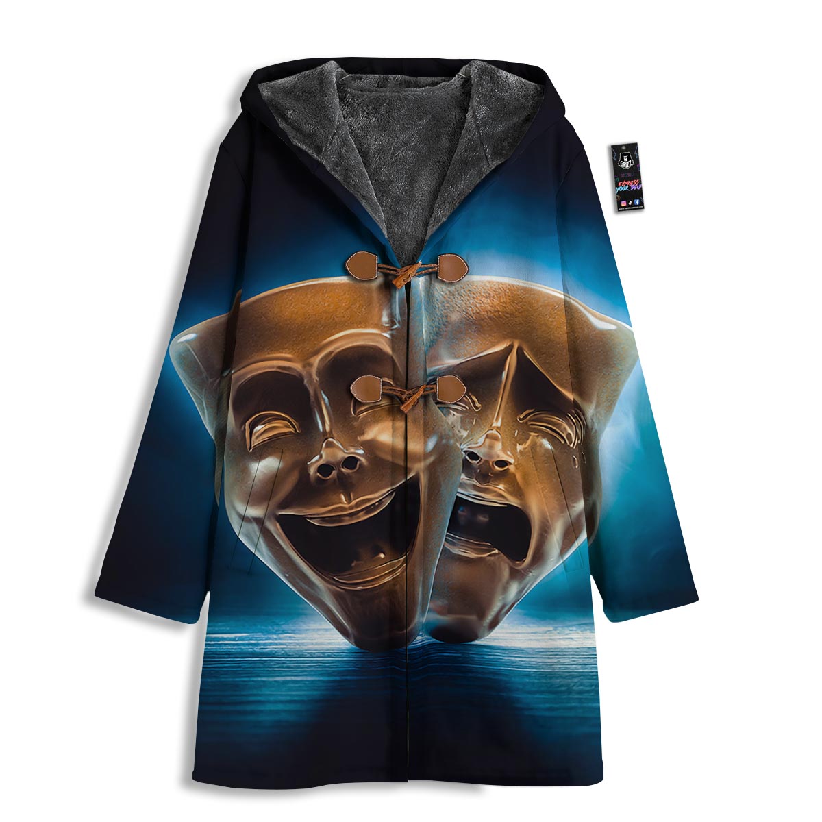 The Theatre Masks Sock And Buskin Men's Windbreaker Jacket-grizzshop