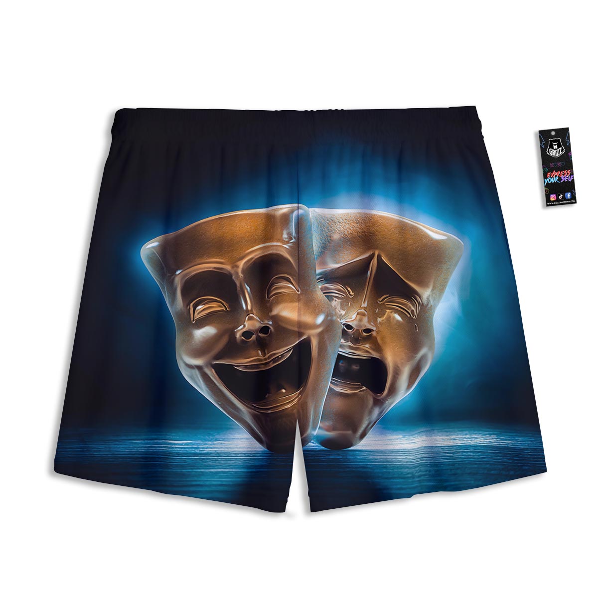 The Theatre Masks Sock And Buskin Mesh Shorts