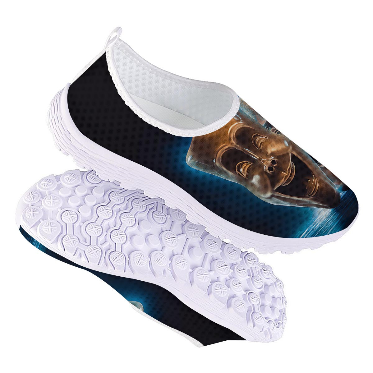 The Theatre Masks Sock And Buskin Nurse Shoes-grizzshop