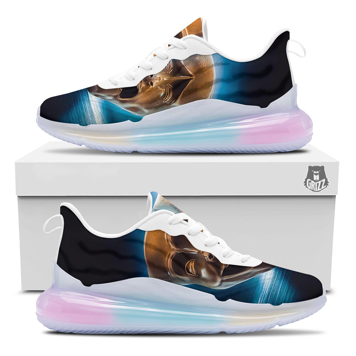 The Theatre Masks Sock And Buskin Running Sneakers-grizzshop