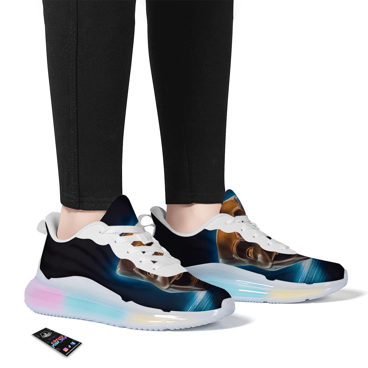 The Theatre Masks Sock And Buskin Running Sneakers-grizzshop