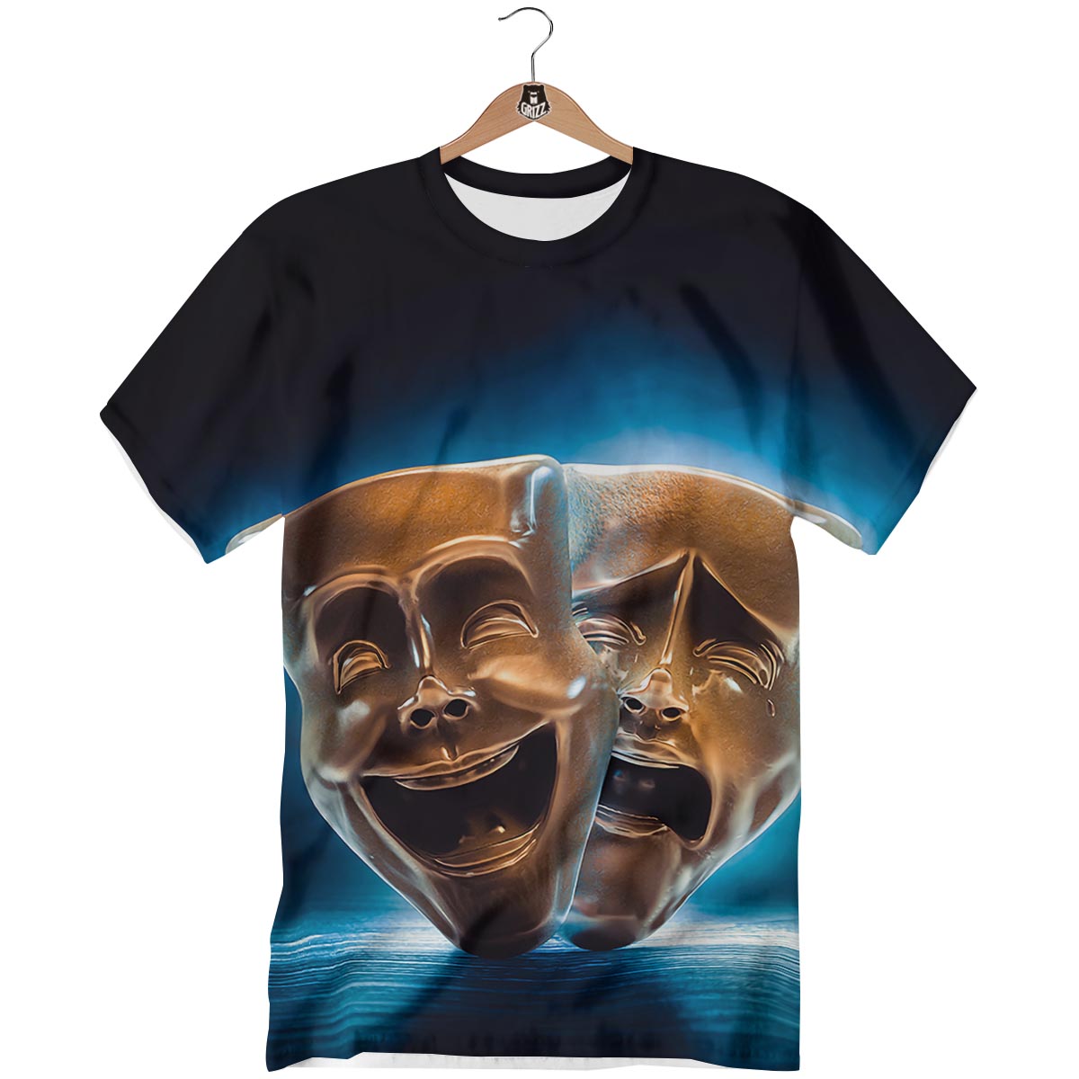 The Theatre Masks Sock And Buskin T-Shirt-grizzshop