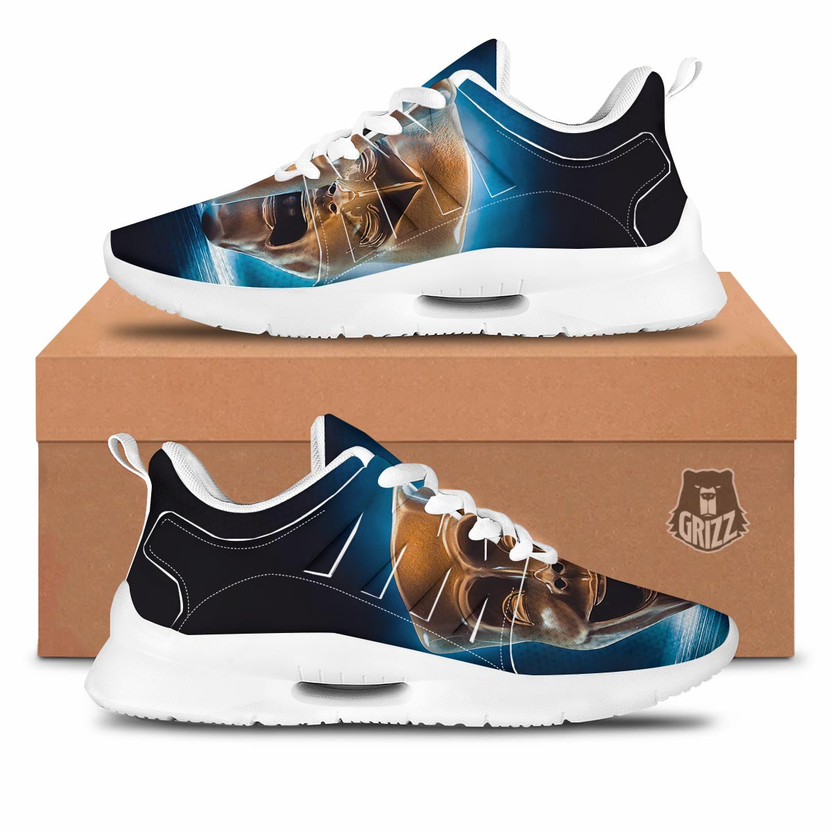 The Theatre Masks Sock And Buskin Tennis Shoes-grizzshop
