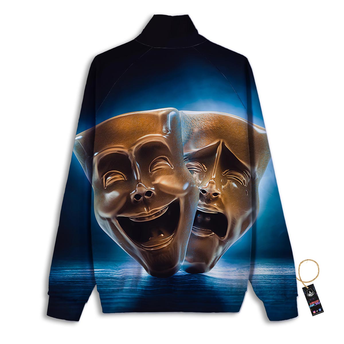 The Theatre Masks Sock And Buskin Track Jacket-grizzshop