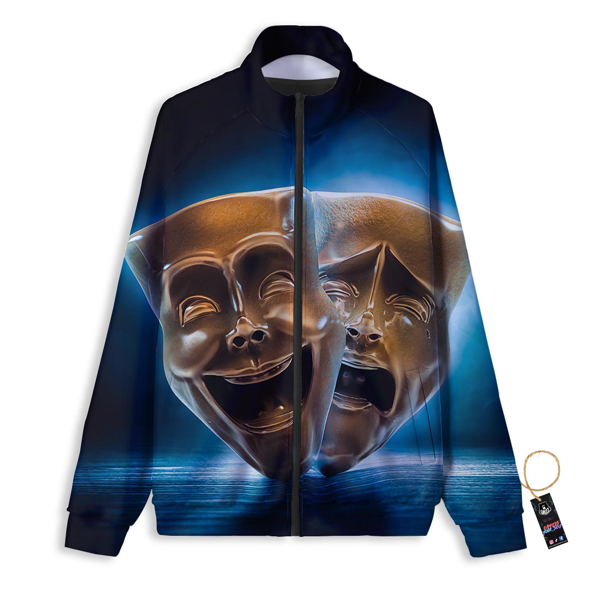 The Theatre Masks Sock And Buskin Track Jacket-grizzshop