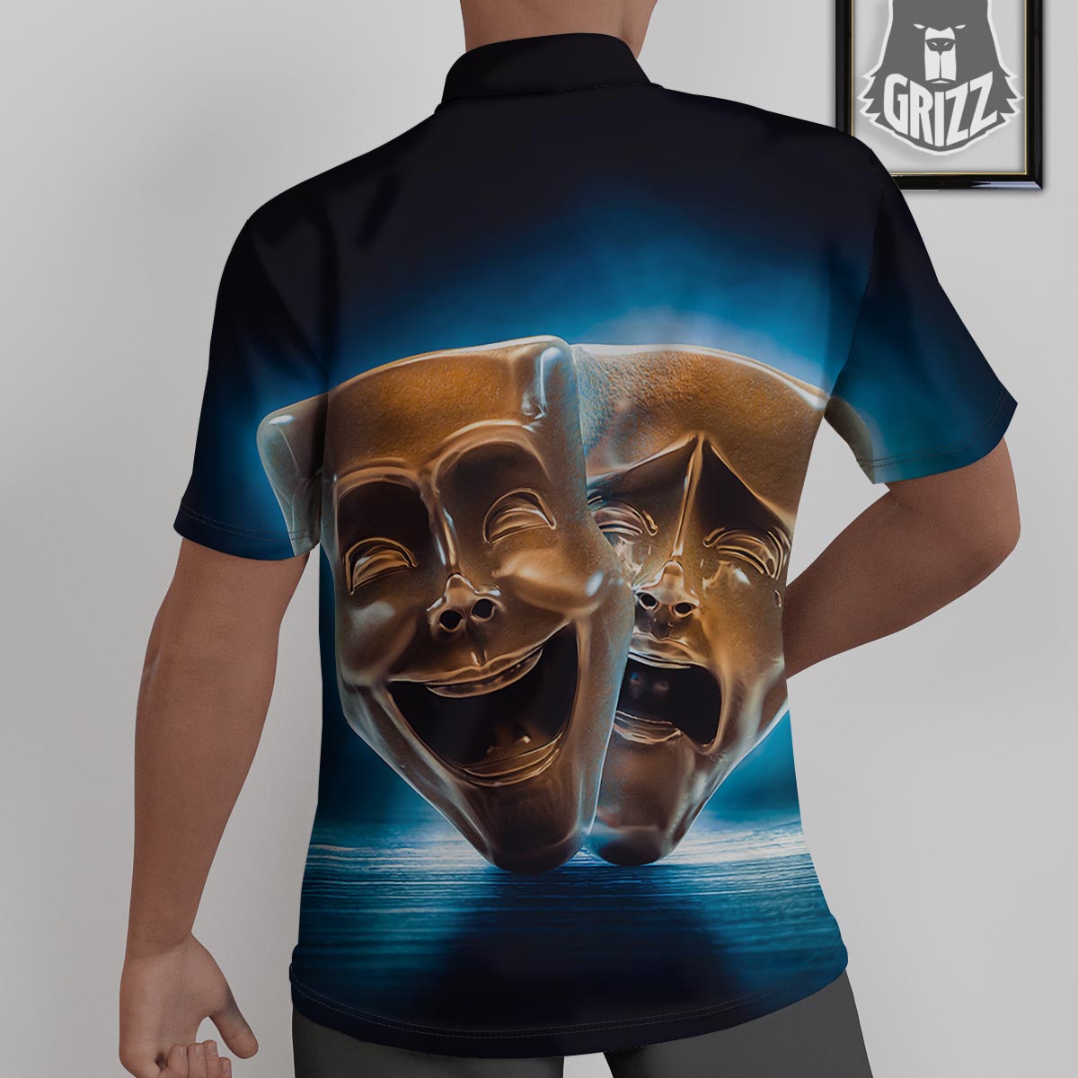 The Theatre Masks Sock And Buskin Untucked Shirts-grizzshop