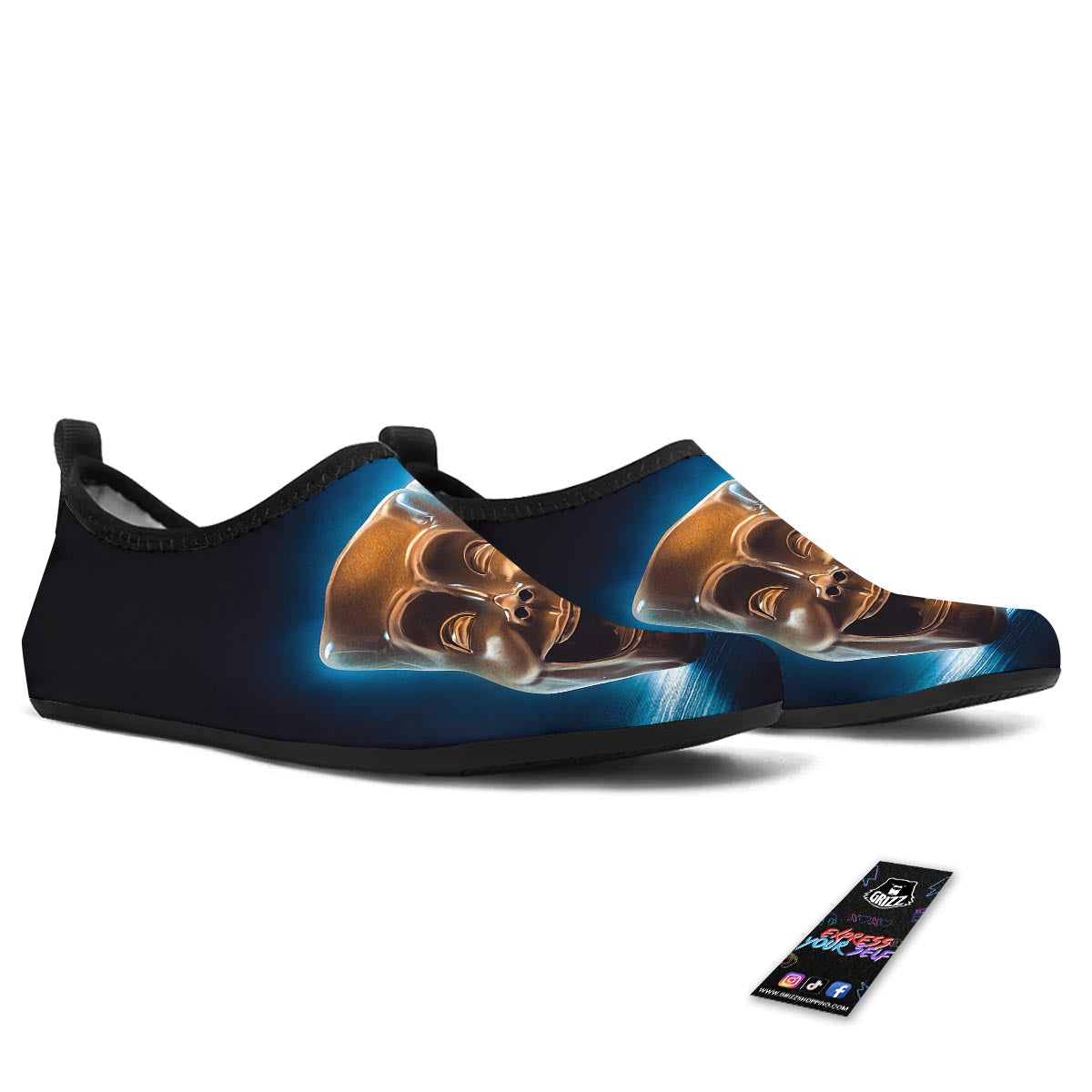 The Theatre Masks Sock And Buskin Water Shoes-grizzshop
