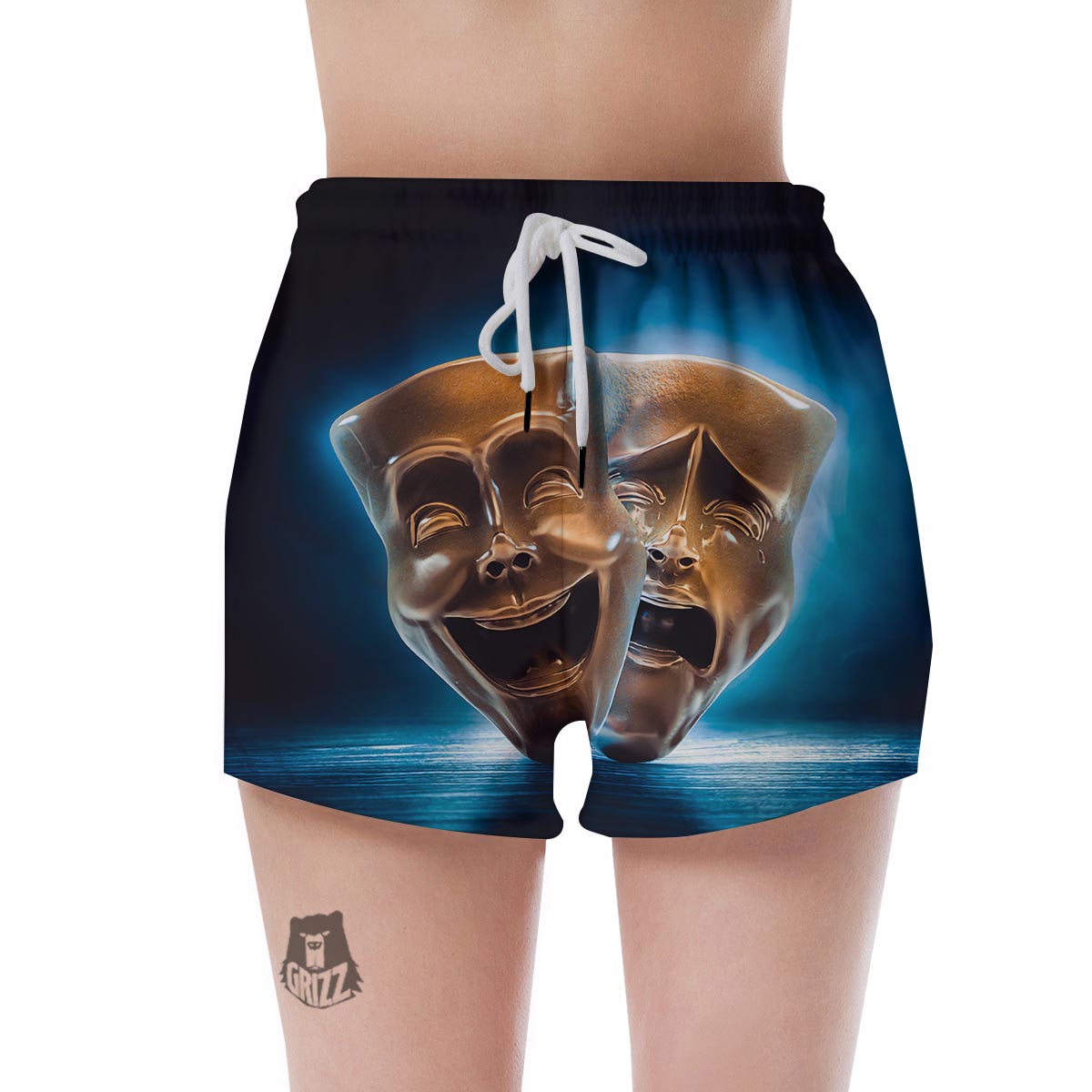 The Theatre Masks Sock And Buskin Women's Shorts-grizzshop