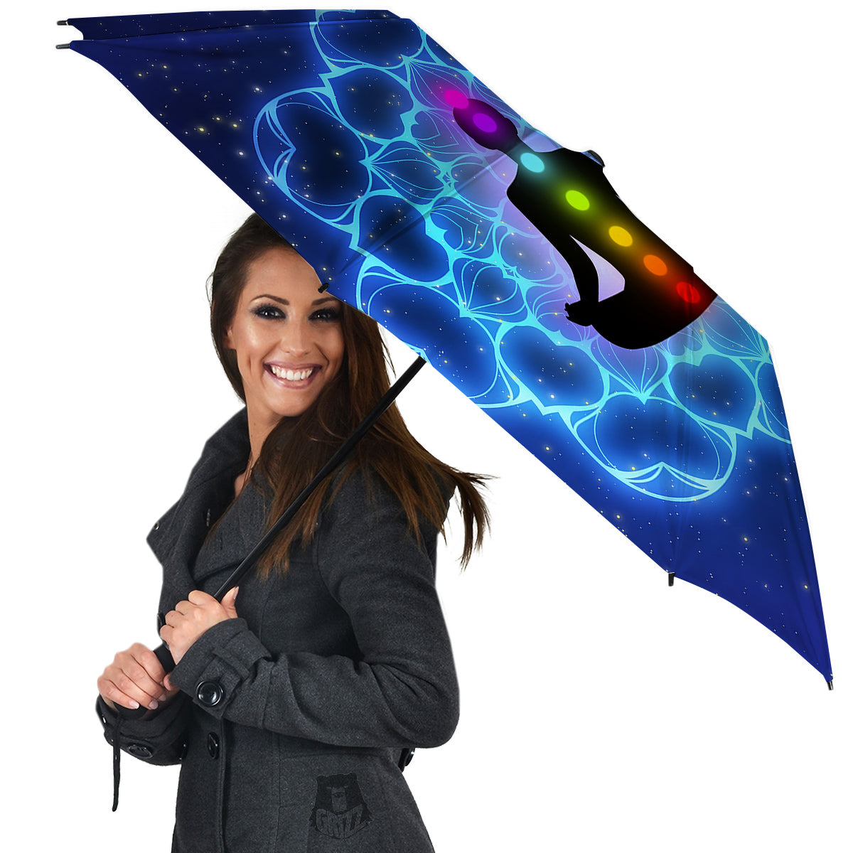 The Universe Chakras Print Umbrella-grizzshop