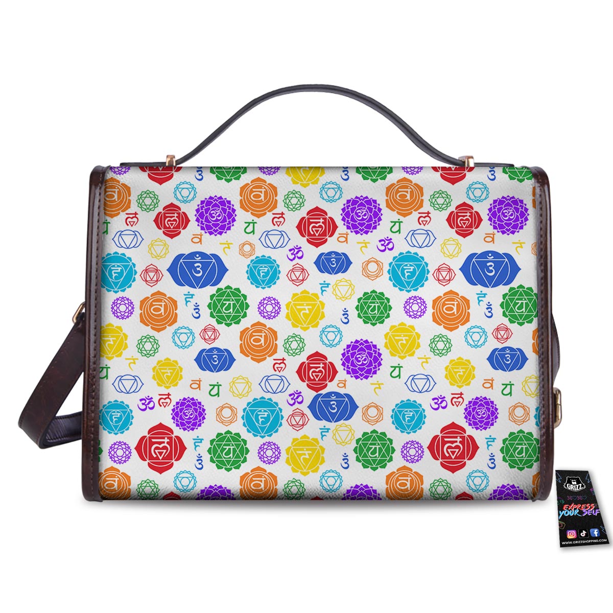 The 7 Chakras And Reiki Print Pattern Women's Satchel Bag