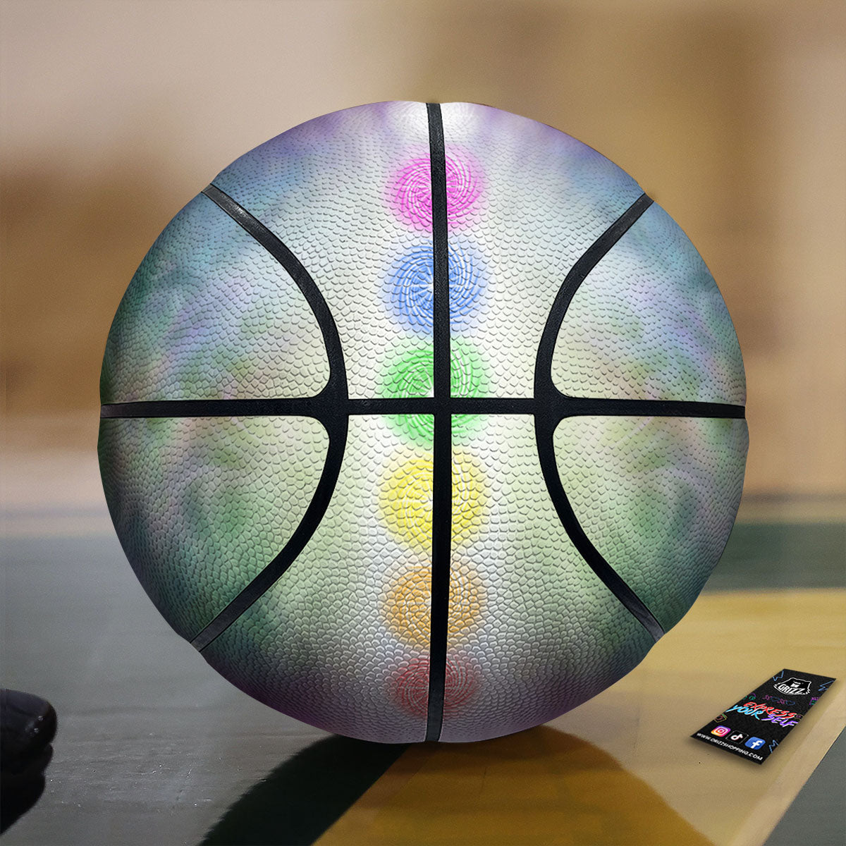 Tropical Hawaii Colorful Print Pattern Basketball