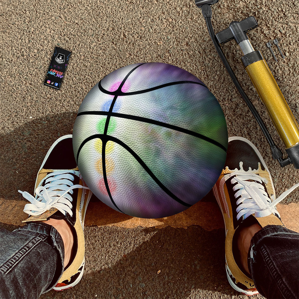 Tropical Hawaii Colorful Print Pattern Basketball