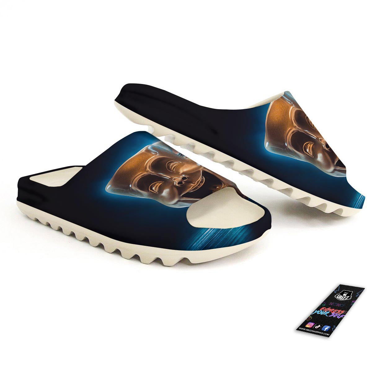 The Theatre Masks Sock And Buskin Sandals-grizzshop