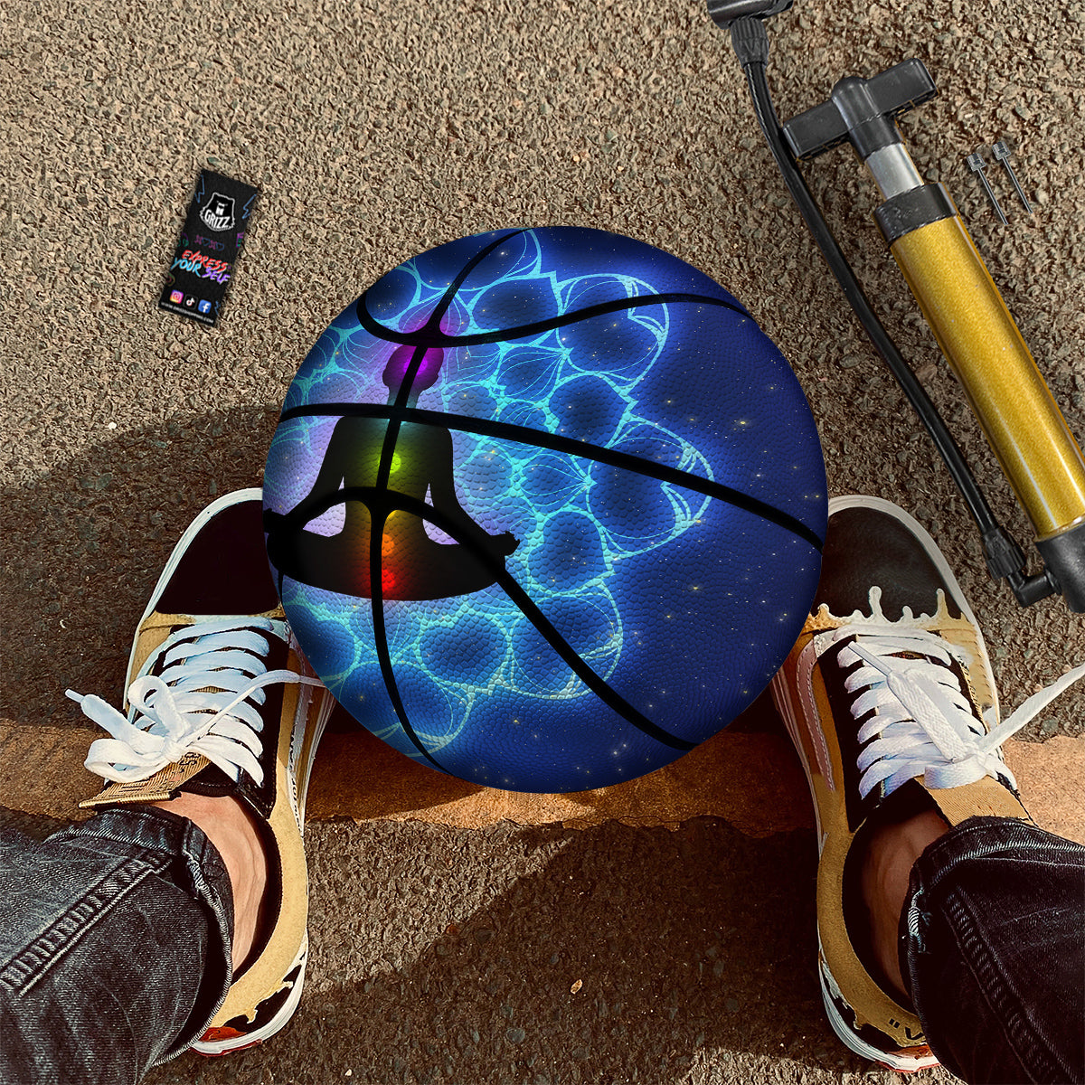 The Universe Chakras Print Basketball