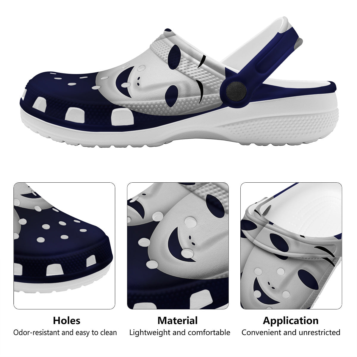 Theater Masks Tragedy And Comedy Print Clog-grizzshop