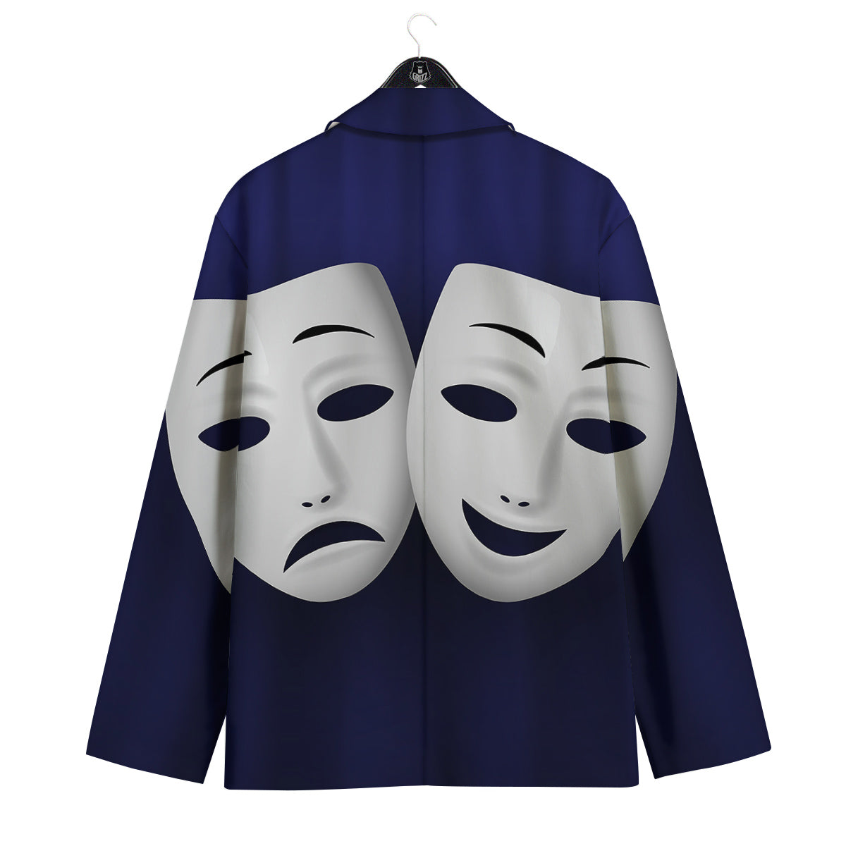 Theater Masks Tragedy And Comedy Print Men's Sport Coat-grizzshop