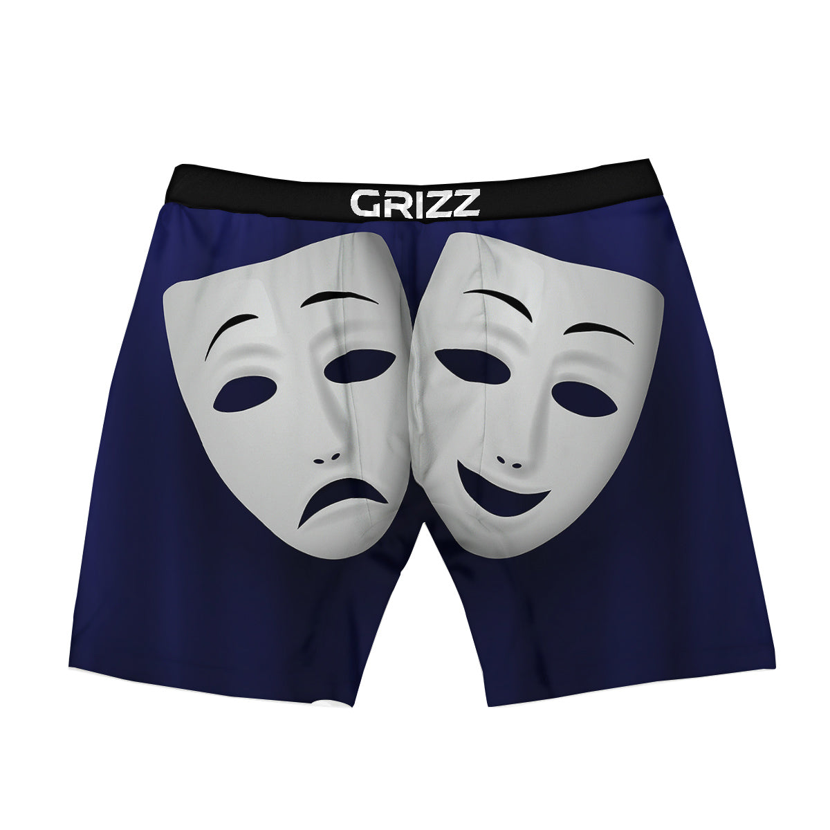Theater Masks Tragedy And Comedy Print Boxer Briefs
