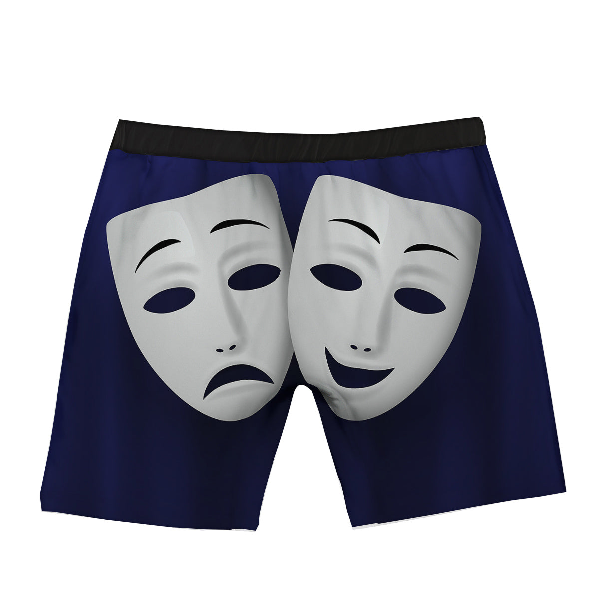 Theater Masks Tragedy And Comedy Print Boxer Briefs