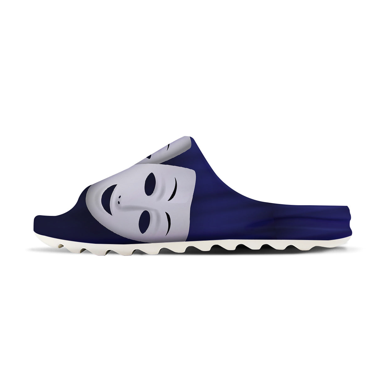 Theater Masks Tragedy And Comedy Print Sandals-grizzshop