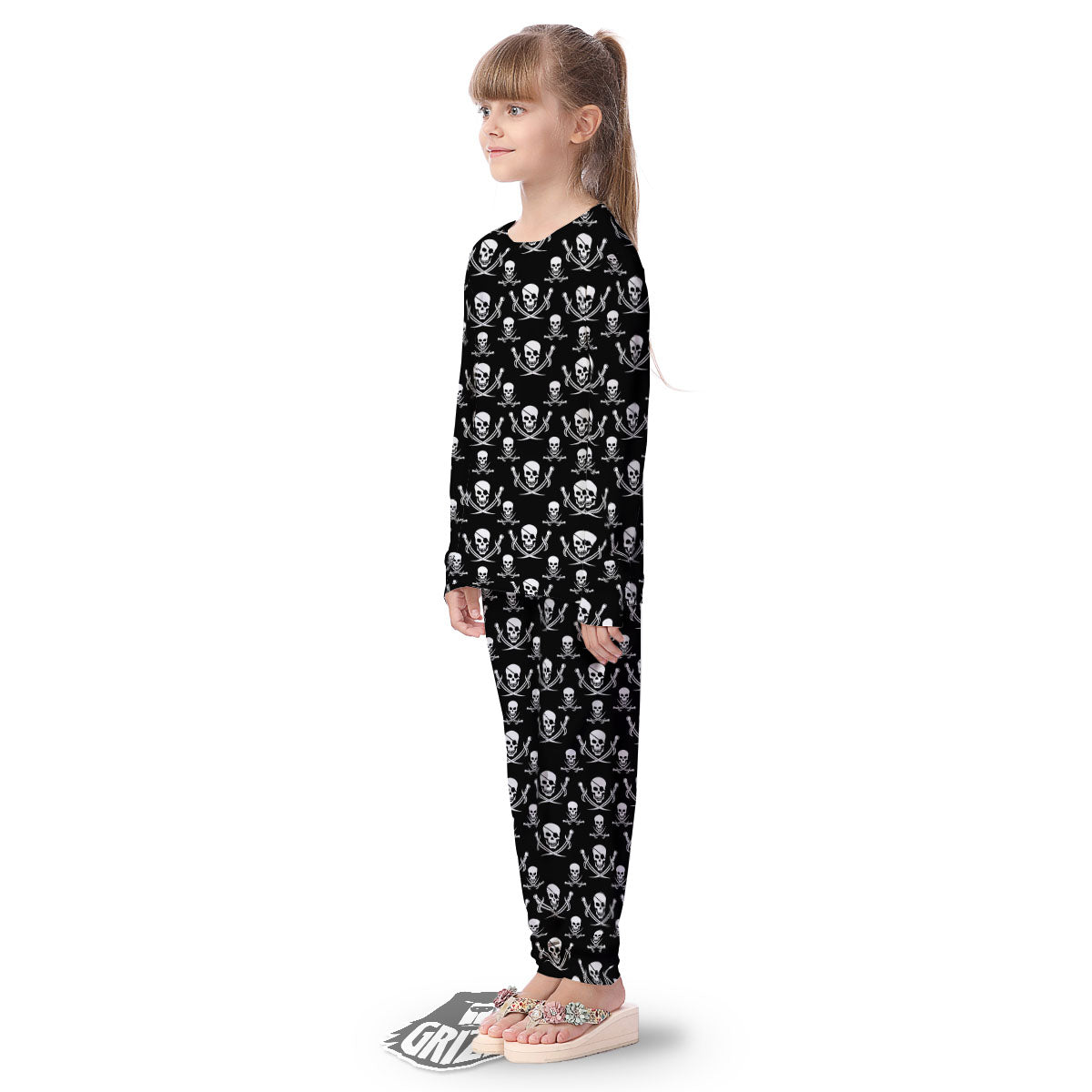 Theme Pirate Print Pattern Kid's Pajamas-grizzshop