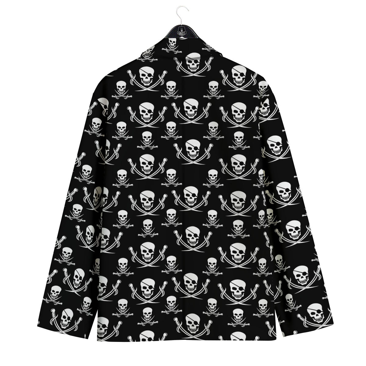 Theme Pirate Print Pattern Men's Sport Coat-grizzshop