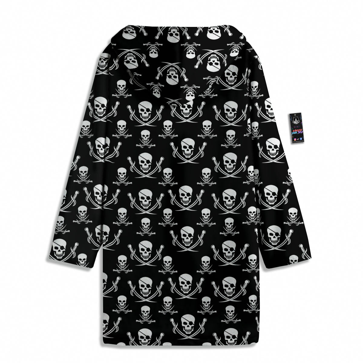 Theme Pirate Print Pattern Men's Windbreaker Jacket-grizzshop