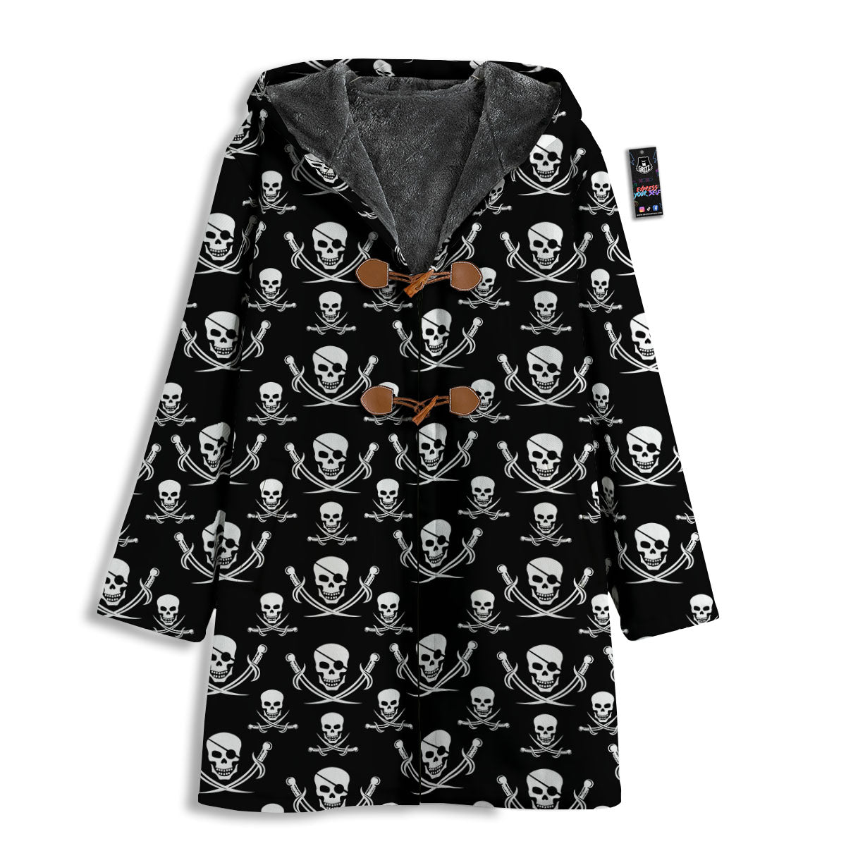 Theme Pirate Print Pattern Men's Windbreaker Jacket-grizzshop