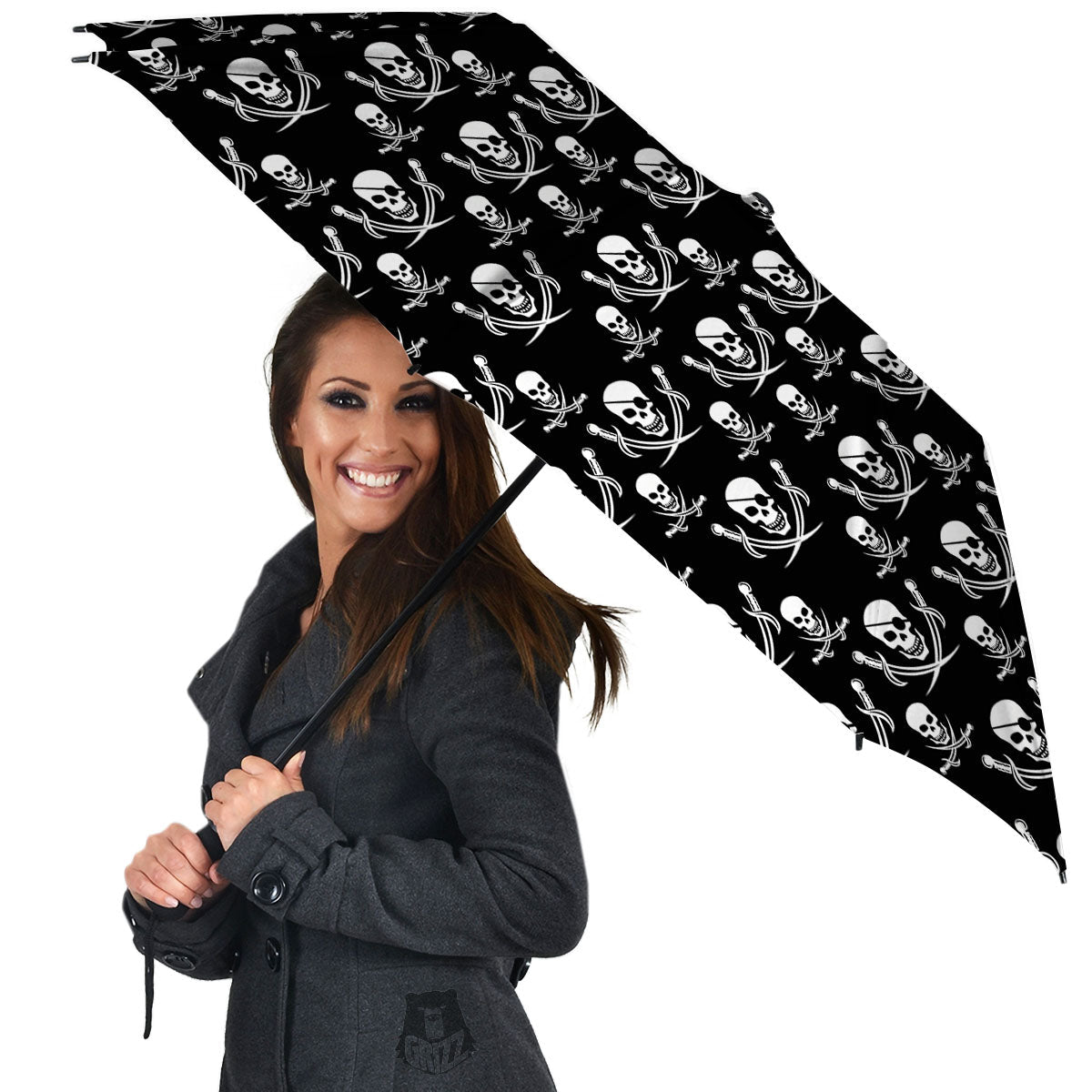 Theme Pirate Print Pattern Umbrella-grizzshop