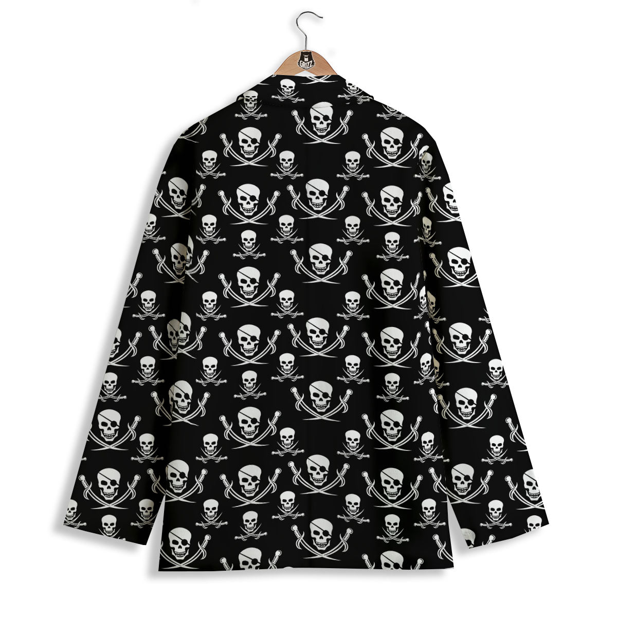 Theme Pirate Print Pattern Women's Blazer-grizzshop