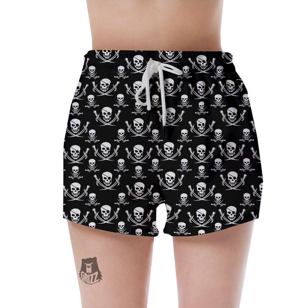 Theme Pirate Print Pattern Women's Shorts-grizzshop
