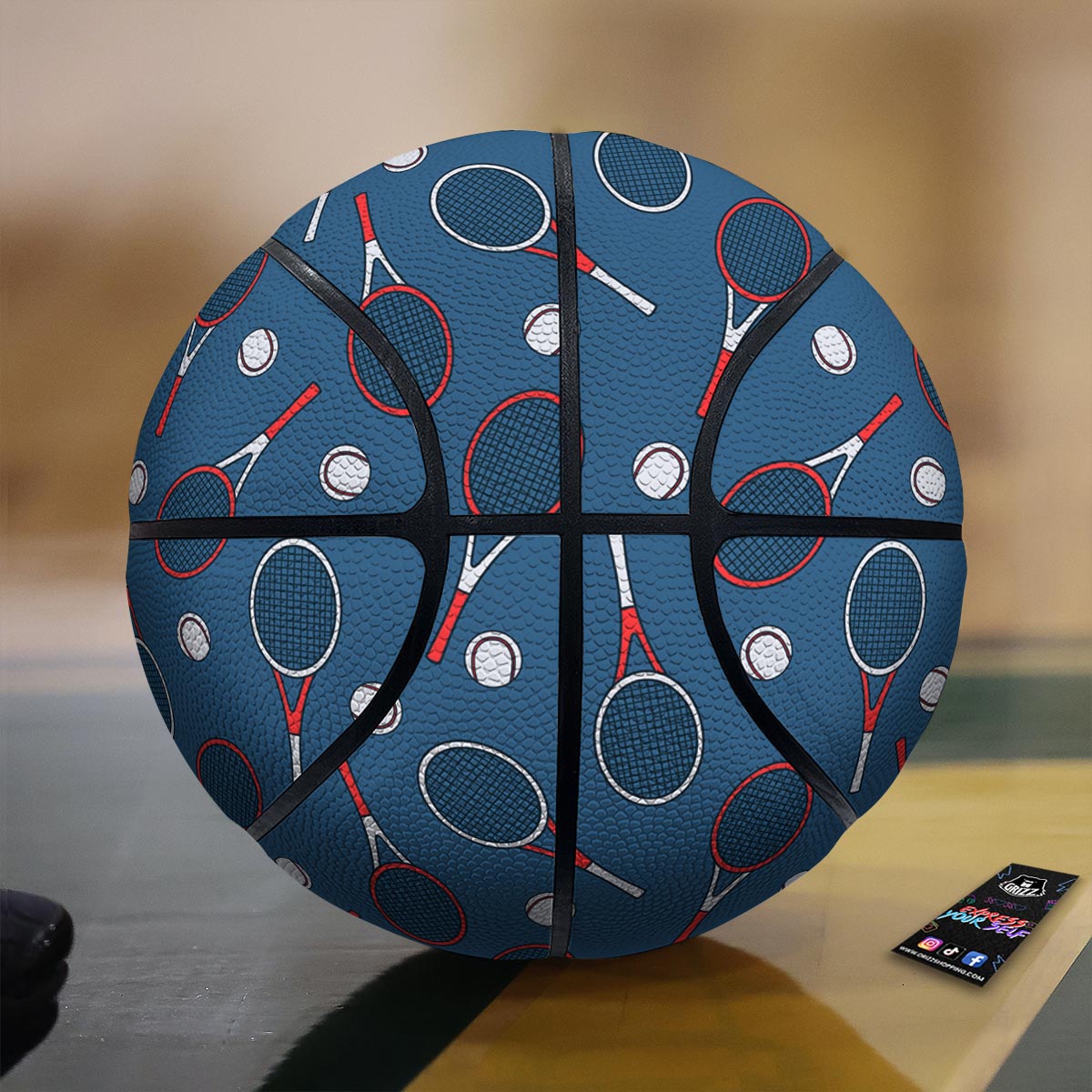 Theme Tennis Print Pattern Basketball