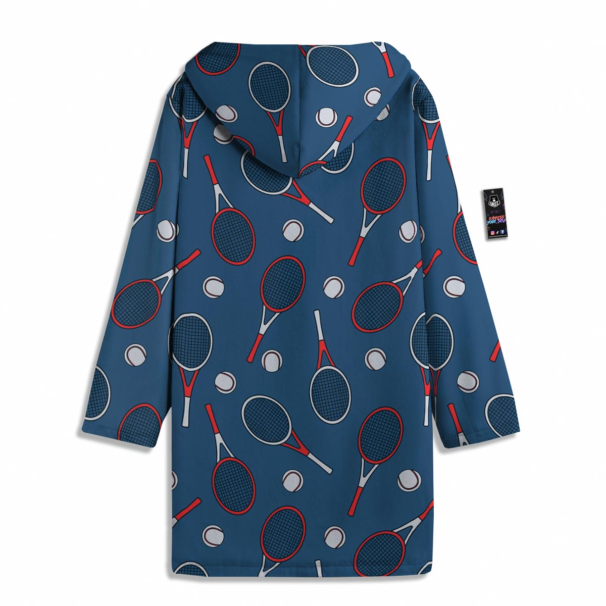 Theme Tennis Print Pattern Men's Windbreaker Jacket-grizzshop
