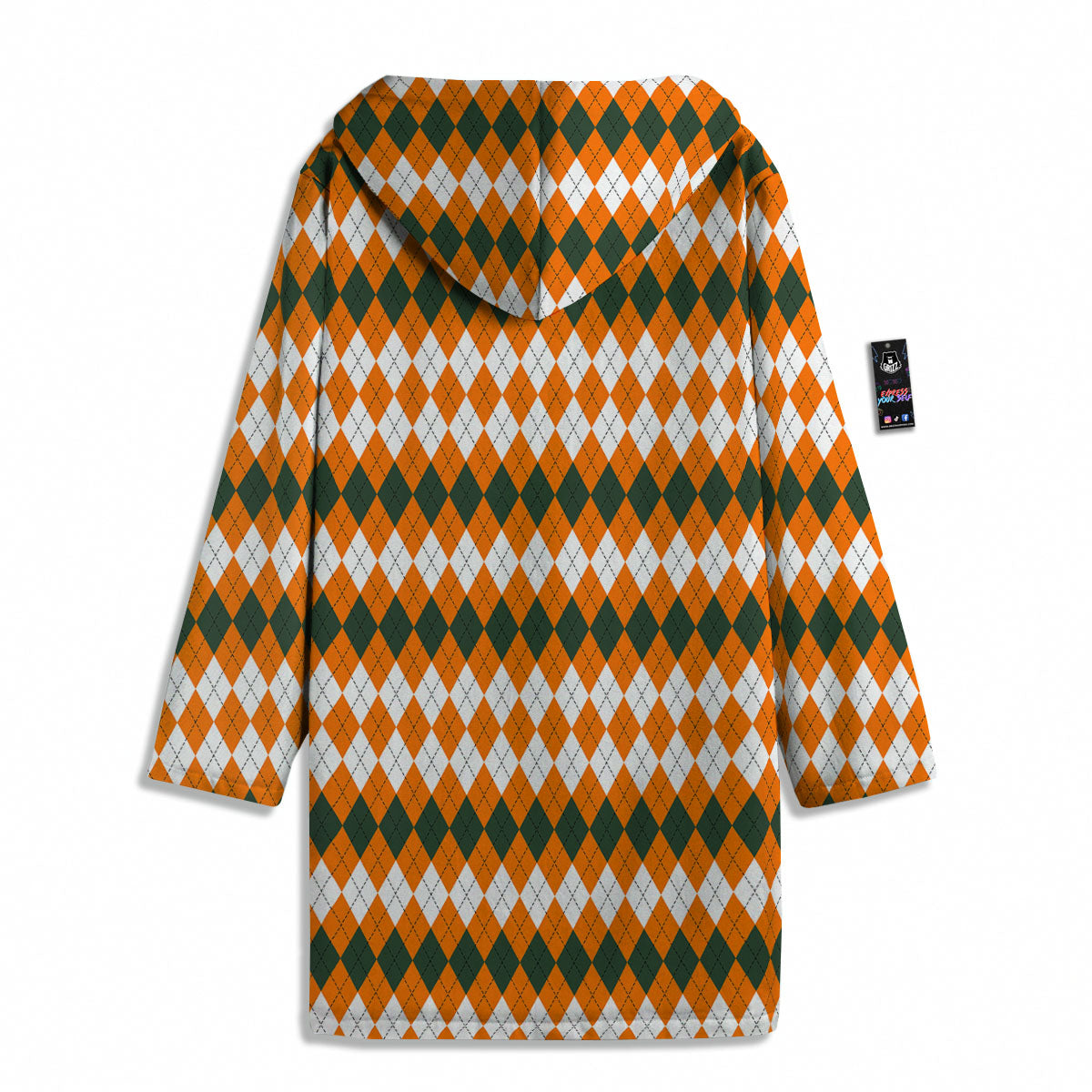 Themed Argyle Halloween Print Pattern Men's Windbreaker Jacket-grizzshop