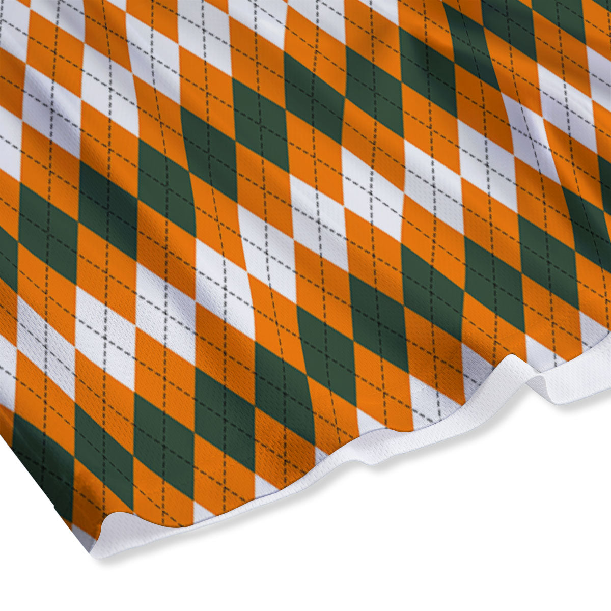 Themed Argyle Halloween Print Pattern Mesh Shorts