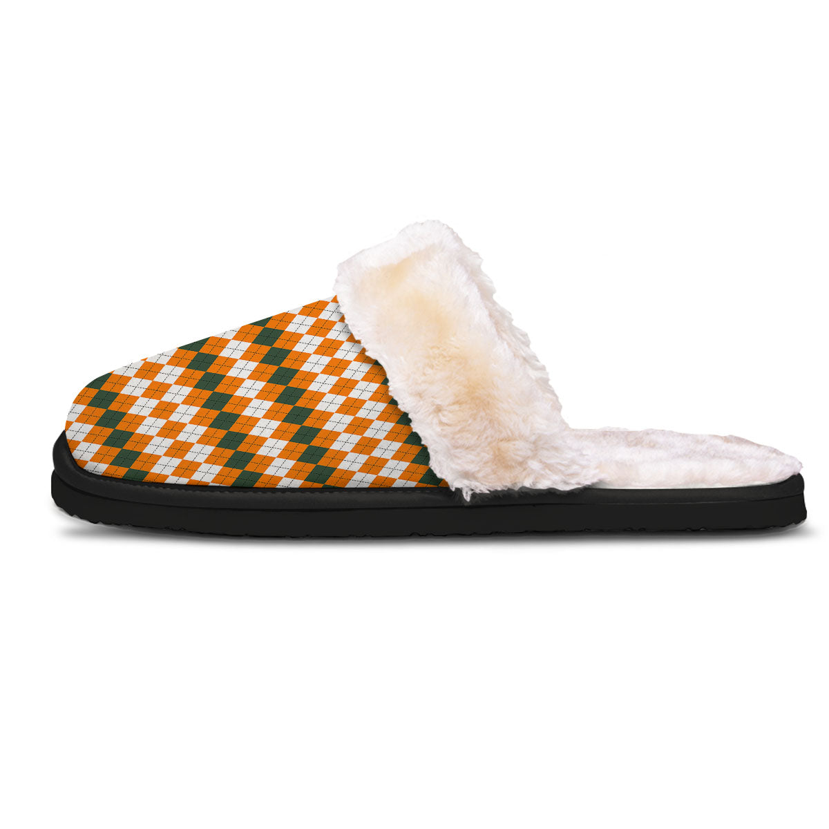 Themed Argyle Halloween Print Pattern Slippers-grizzshop