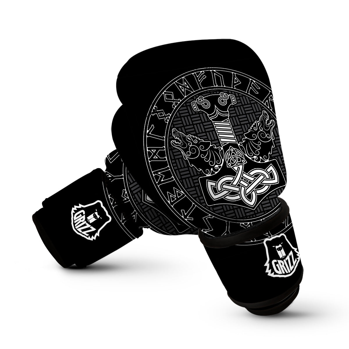 Thor Hammer Mjollnir Viking Boxing Gloves-grizzshop