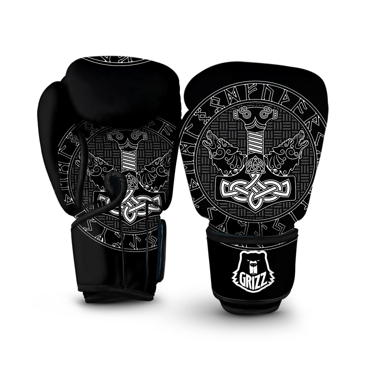 Thor Hammer Mjollnir Viking Boxing Gloves-grizzshop