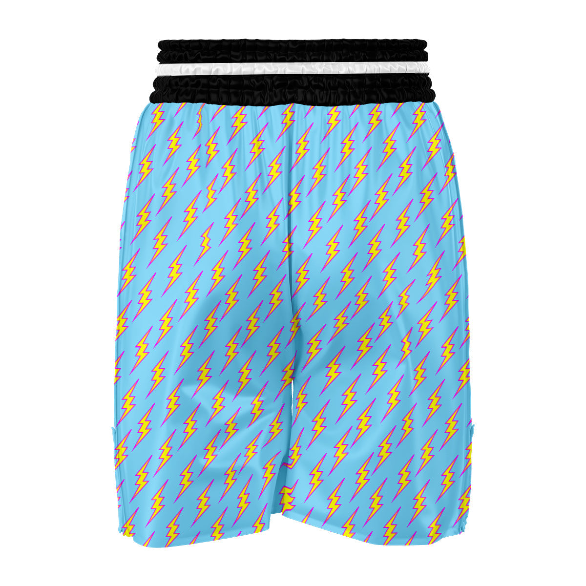 Thunder Pink Yellow Print Pattern Boxing Shorts-grizzshop