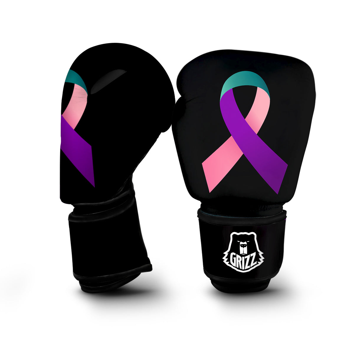 Thyroid Cancer Ribbon Boxing Gloves-grizzshop