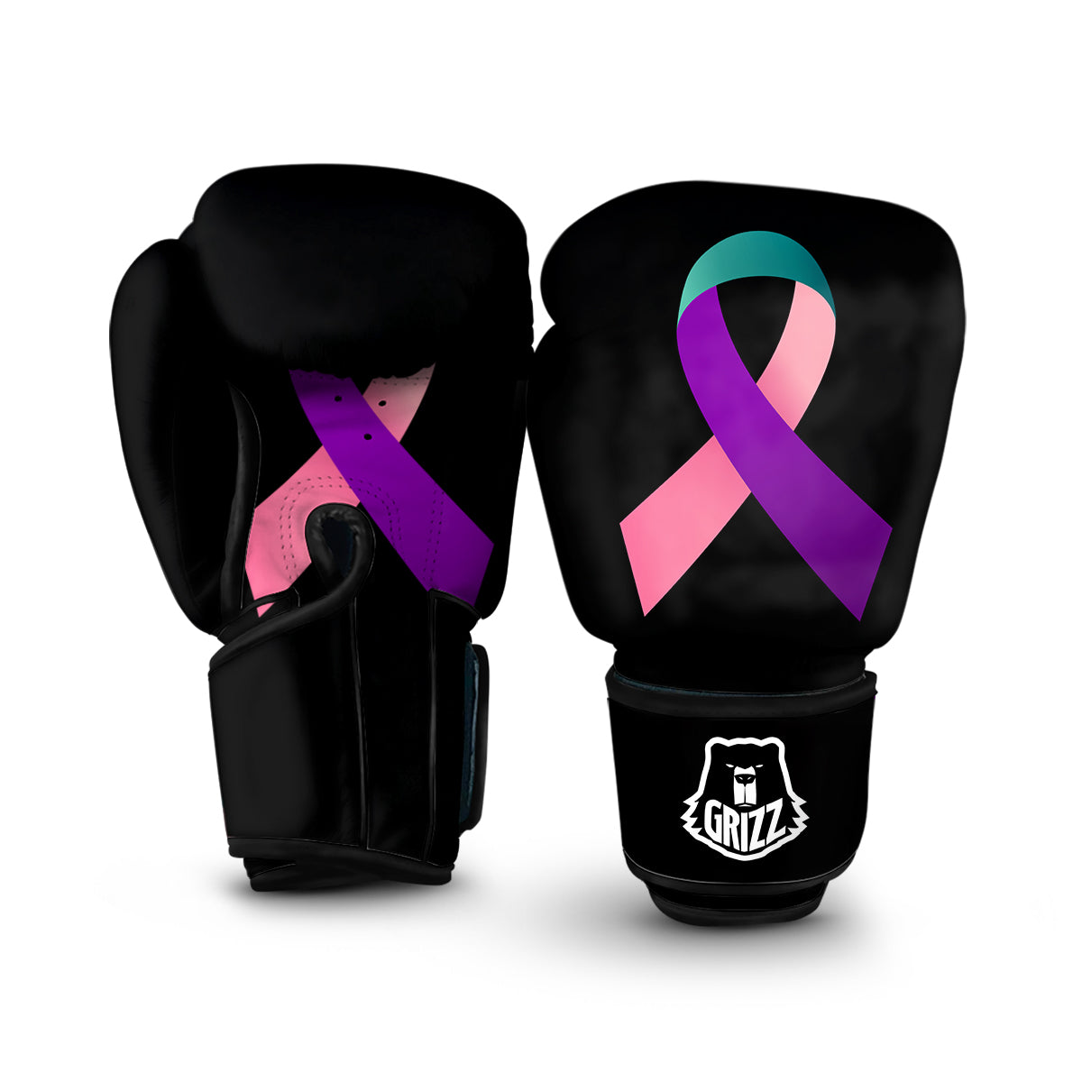 Thyroid Cancer Ribbon Boxing Gloves-grizzshop