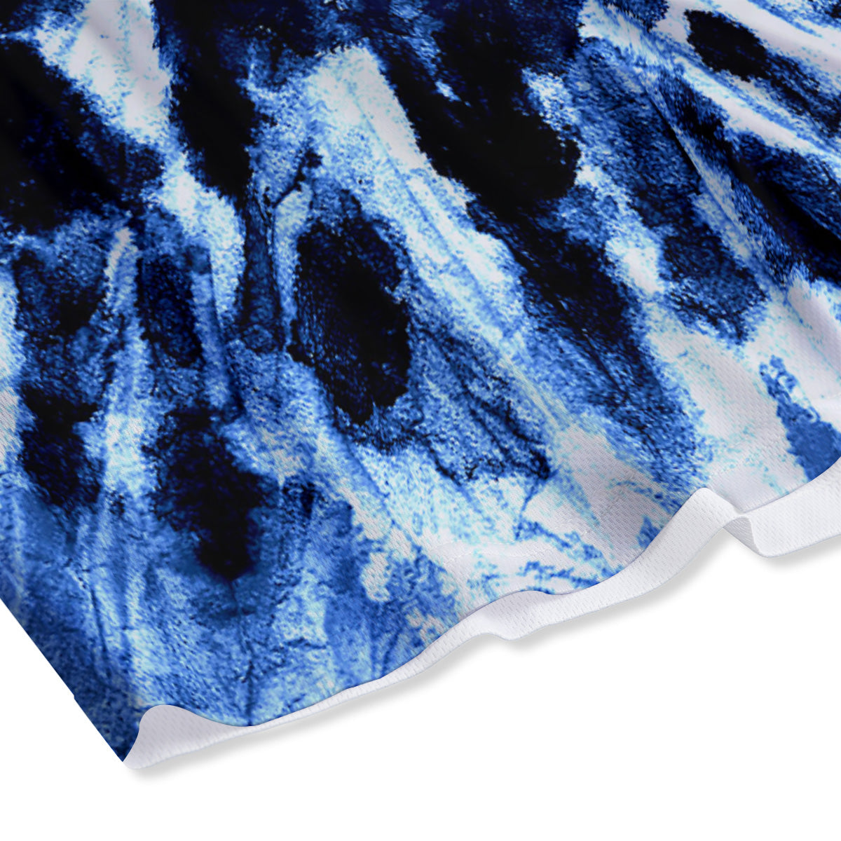 Tartan Dark Blue Print Pattern Mesh Shorts