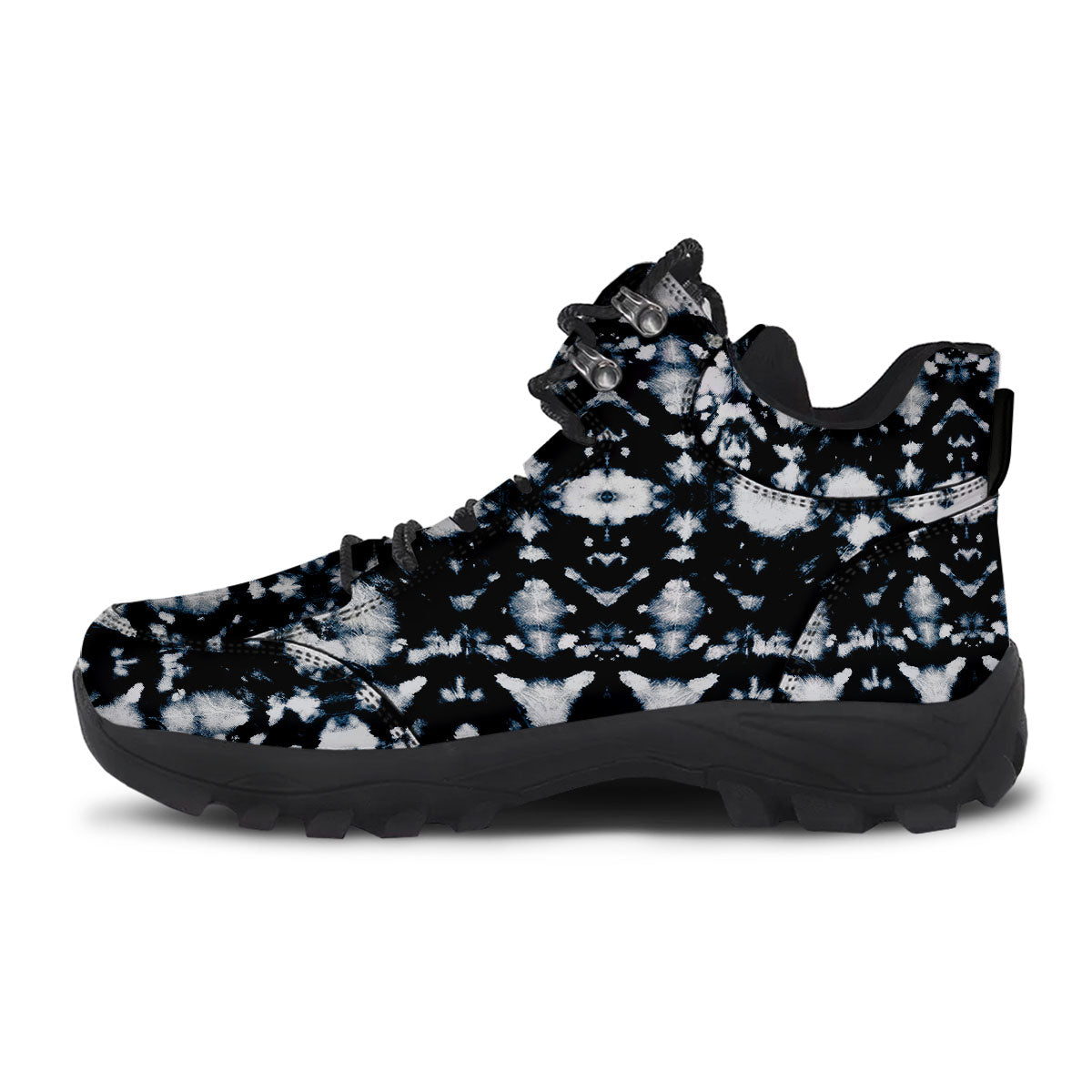 Tie Dye Black Backed Print Hiking Shoes-grizzshop