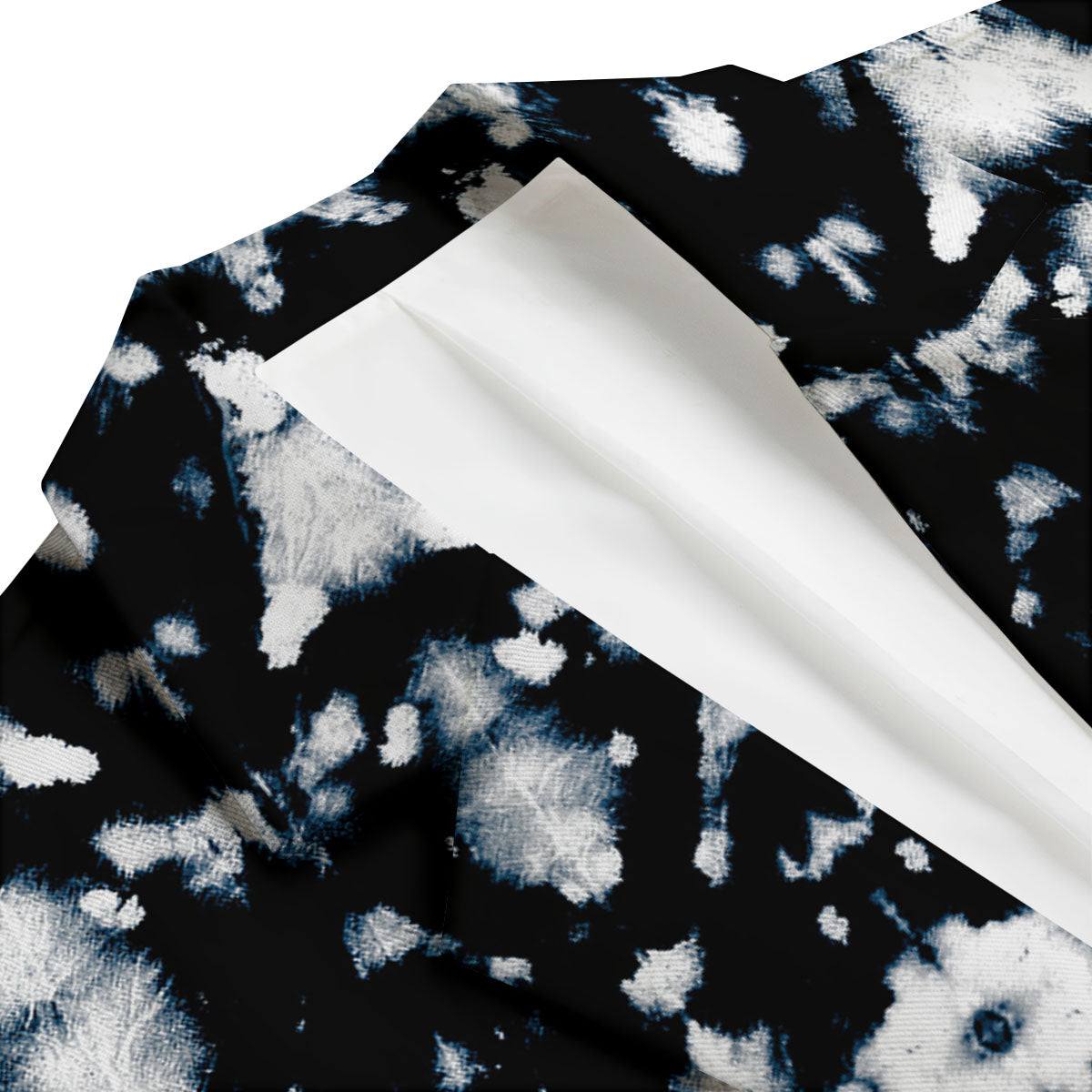 Tie Dye Black Backed Print Men's Blazer-grizzshop