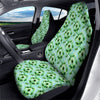 Tie Dye Black Green Watercolor Print Car Seat Covers-grizzshop