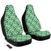 Tie Dye Black Green Watercolor Print Car Seat Covers-grizzshop